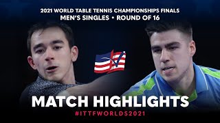 Darko Jorgic vs Hugo Calderano  2021 World Table Tennis Championships Finals  MS  R16 [upl. by Swart]