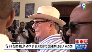 ¡Exclusiva Hipólito Mejía olvidó su cédula para ejercer su derecho al voto [upl. by Erlandson]