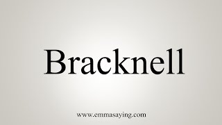 How To Say Bracknell [upl. by Adnicaj]