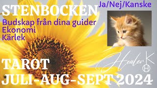 Stenbocken ♑️ JuliAugustiSeptember 2024 Tarot  Healer K [upl. by Arocal]