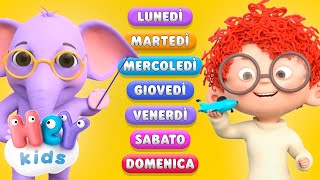 I giorni della settimana  Canzoni educative per bambini  HeyKids Italiano [upl. by Acemahs]