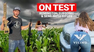 On test Remington Subsonic hollowpoint ammunition with Josh and Lucy [upl. by Yetac]