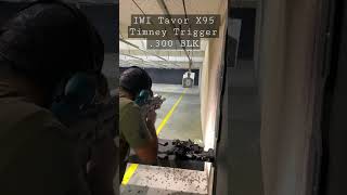 IWI TAVOR X95 GOES FULL AUTO  Timney Trigger 300 BLK  Hartman H1  Surefire Socom w supersonic [upl. by Joh]