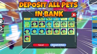 Deposit All Pets In Bank in Clicker Simulator [upl. by Assyral]