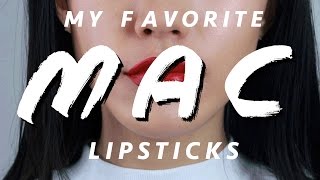 My Favorite MAC lipsticks  Haley Kim [upl. by Nylirad]