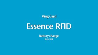 Vingcard Essence RFID Battery change（電池交換） [upl. by Annazus681]