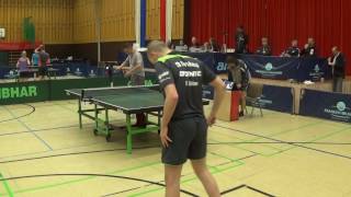 Reiss Karsten vs Koehler Pascal Finale Kohlert Tischtennis Turnier Neustadt Aisch 20160515 1 [upl. by Alaecim]