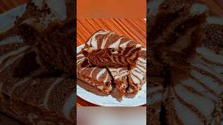 how to make zebra cake in microwave at home easily  shorts  zebra cake recipe  youtube shorts [upl. by Yrakaz39]