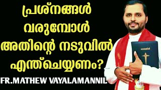 നിങ്ങൾക്ക് ഒരു പ്രശ്നം ഉണ്ടാകുമ്പോൾ അതിനെ എങ്ങനെ മറികടക്കണംFRMATHEW VAYALAMANNIL [upl. by Nimrak]