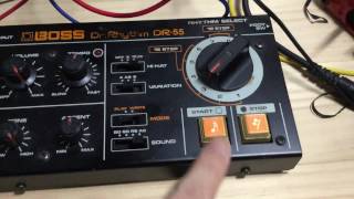 BOSS Dr Rhythm DR55 Decay and Accent Control with Modular Synths [upl. by Trudey770]