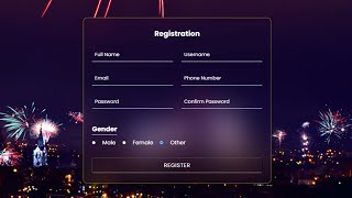 How To Make A Registration form Using HTML amp CSS CSS Tutorial [upl. by Midan70]