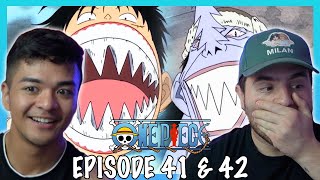 LUFFY VS ARLONG BEGINS  One Piece Episode 41  42 REACTION  REVIEW [upl. by Libbi]