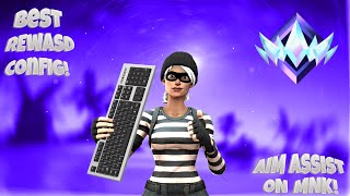 Fortnite AIM ASSIST ON MOUSE amp KEYBOARD STRONGEST REWASD CONFIG [upl. by Atiuqrehs]