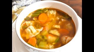 Easy Wonton Soup in Instant Pot or Stove [upl. by Ahsimat]