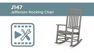 POLYWOOD® J147 Jefferson Rocking Chair Assembly Video [upl. by Toddy]