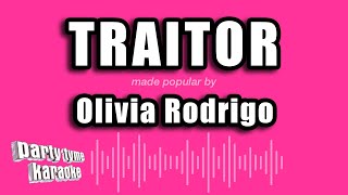 Olivia Rodrigo  traitor Karaoke Version [upl. by Arley]