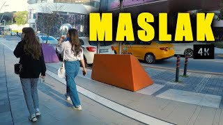 Maslak 1453  walking tour  Istanbul 4k  2021 [upl. by Idham465]