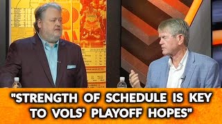 quotSTRENGTH OF SCHEDULE IS KEY TO VOLS PLAYOFF HOPESquot [upl. by Ainoz]