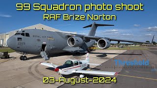 Thresholdaeros RAF Brize Norton 99 Squadron and Friends Photoshoot 3Aug24 [upl. by Stafford686]