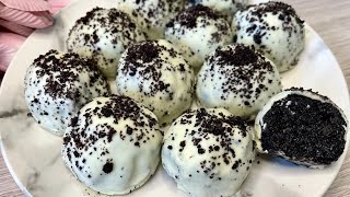 Oreo Truffles recipe No baking and only three ingredient dessert bites [upl. by Martina]