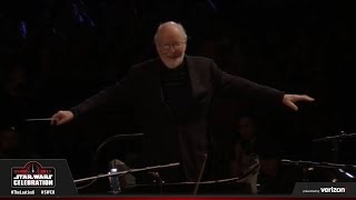 JOHN WILLIAMS musical tribute to Carrie Fisher at Star Wars Celebration 2017 [upl. by Ikram]