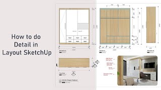 Layout SketchUp Lesson03 How to do Furniture Detail in Layout SketchUp [upl. by Ennaed]