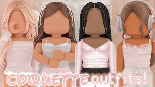 Aesthetic Roblox COQUETTE Outfits WITH CODES  LINKS  BLOXBURG BROOKHAVEN BERRY AVENUE [upl. by Ymer]