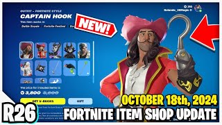 Fortnite Item Shop NEW DISNEY VILLAINS Captain Hook Maleficent amp Cruella De Vil [upl. by Gnod]