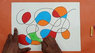 Scribble Art easy detailed video step by step for lower grade  Scribble art easy [upl. by Weidner233]