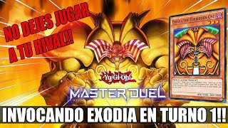 EXODIA EN PRIMER TURNO YU GI OH MASTER DUEL [upl. by Nwonknu]