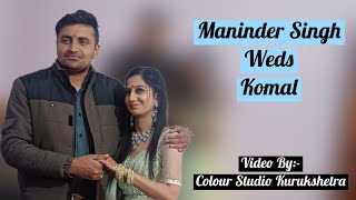 Maninder Singh Weds Komal Wedding Live By Colour Studio Kurukshetra [upl. by Tattan893]