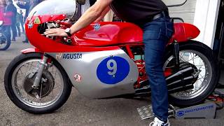 MV Agusta 350 6 cylinder Warmup [upl. by Ferne264]