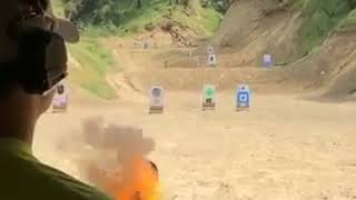 Veteran Arms Hand Mortar Firing Slow Motion [upl. by Eiralc]