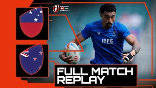 Bronze Final settled in FINAL minute 🥉  Samoa v New Zealand  HSBC London Sevens Rugby [upl. by Baptiste622]