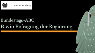 Regierungsbefragung Die Kontrolle der Regierung [upl. by Ylrae]