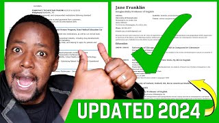 CV Format UPDATES for the year 2024 REVEALED  How To Write a CV 2024 [upl. by Selrahcnhoj]