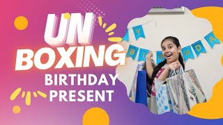 Opening birthday presents from my friends amp familyLets unboxing [upl. by Flatto]