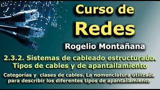 Curso de Redes 232 Sistemas de cableado estructurado Tipos de cables y de apantallamiento [upl. by Nodababus]