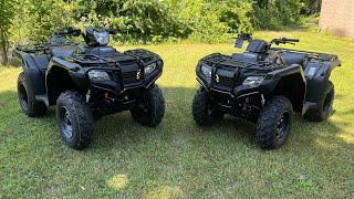 2025 Honda Rancher 4x4 vs Foreman HeadtoHead Comparison – Overkill or Just Enough [upl. by Nosittam]