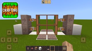 How To Make a 2x2 AUTOMATIC PISTON DOOR in Crafting and Building [upl. by Stewardson]