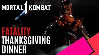 Thanksgiving Dinner Fatality  Mortal Kombat 1 WDescriptive Audio [upl. by Narcissus399]