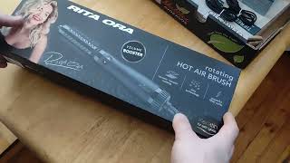 Lidl Rotating Hot Air Brush by Rita Ora Unboxing No hair for a test [upl. by Eidnac]