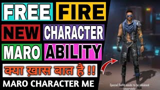 Free Fire New Character Maro Ability  Maro Character Ability In Free FireMaro Character Skill [upl. by Sucy]