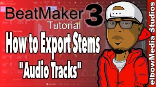 BeatMaker 3 Tutorial  How to Export Stems quotTracksquot from BeatMaker 3 into GarageBand [upl. by Touber]