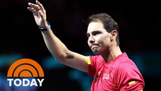 Rafael Nadal plays final match of his legendary tennis career [upl. by Ona]