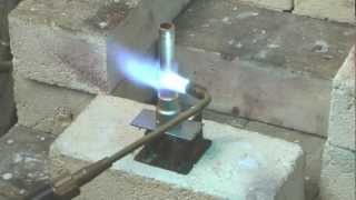 Brazing a copper tube to a brass fitting using a Silverflo™ 55 Flux Coated Rod [upl. by Ennirroc]