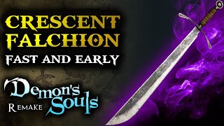 Demons Souls PS5  Crescent Falchion Best Early Game Weapon Demons Souls Remake Game Guides [upl. by Hoxsie]