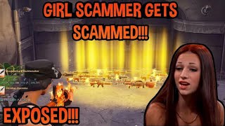 Girl Scammer Gets Scammed Fortnite PVE MUST WATCH [upl. by Eiliah]