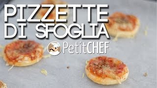 Pizzette di sfoglia  la video ricetta per prepararle a casa [upl. by Lemal641]