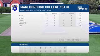 Marlborough College XI v Reading Blue Coat School  20 overs from 1445hrs [upl. by Eetnahs]